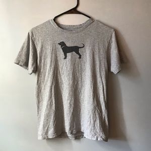 Womens The Black Dog shirt, grey, large